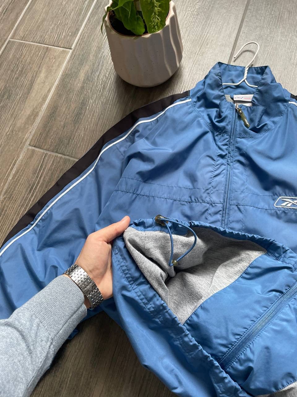 Reebok blue vintage skate jacket