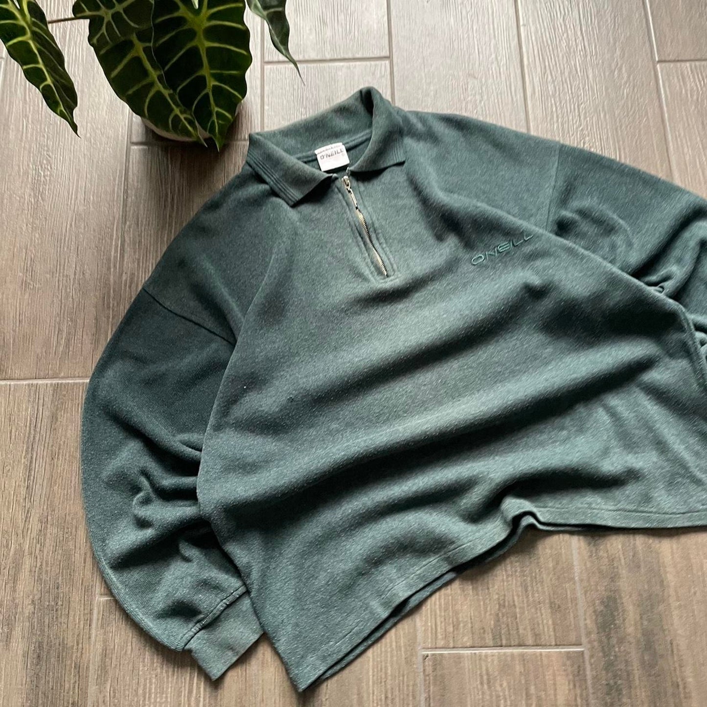 Y2K Oneill green baggy surf jumper XL