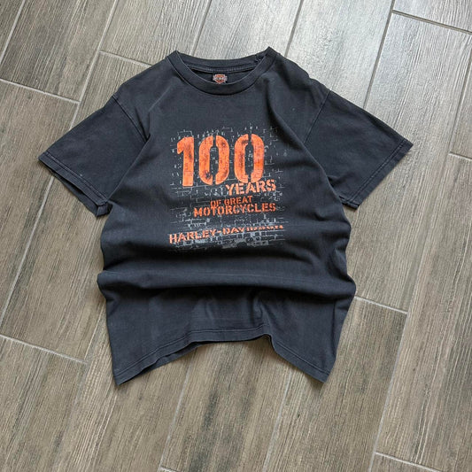 Harley Davidson black y2k M t-shirt