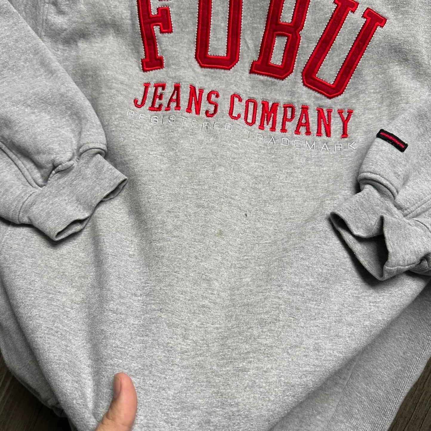 Fubu grey crewneck sweatshirt
