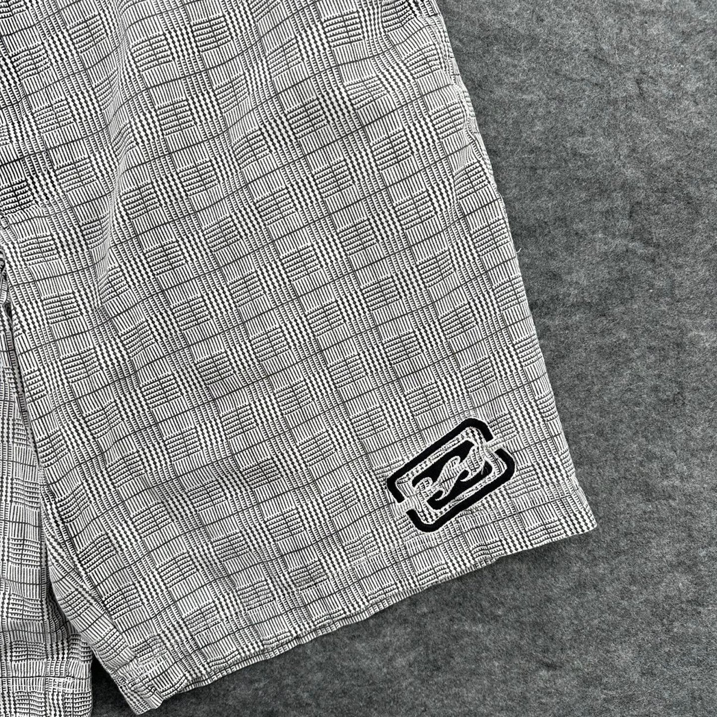 Billabong grey plaid board shorts