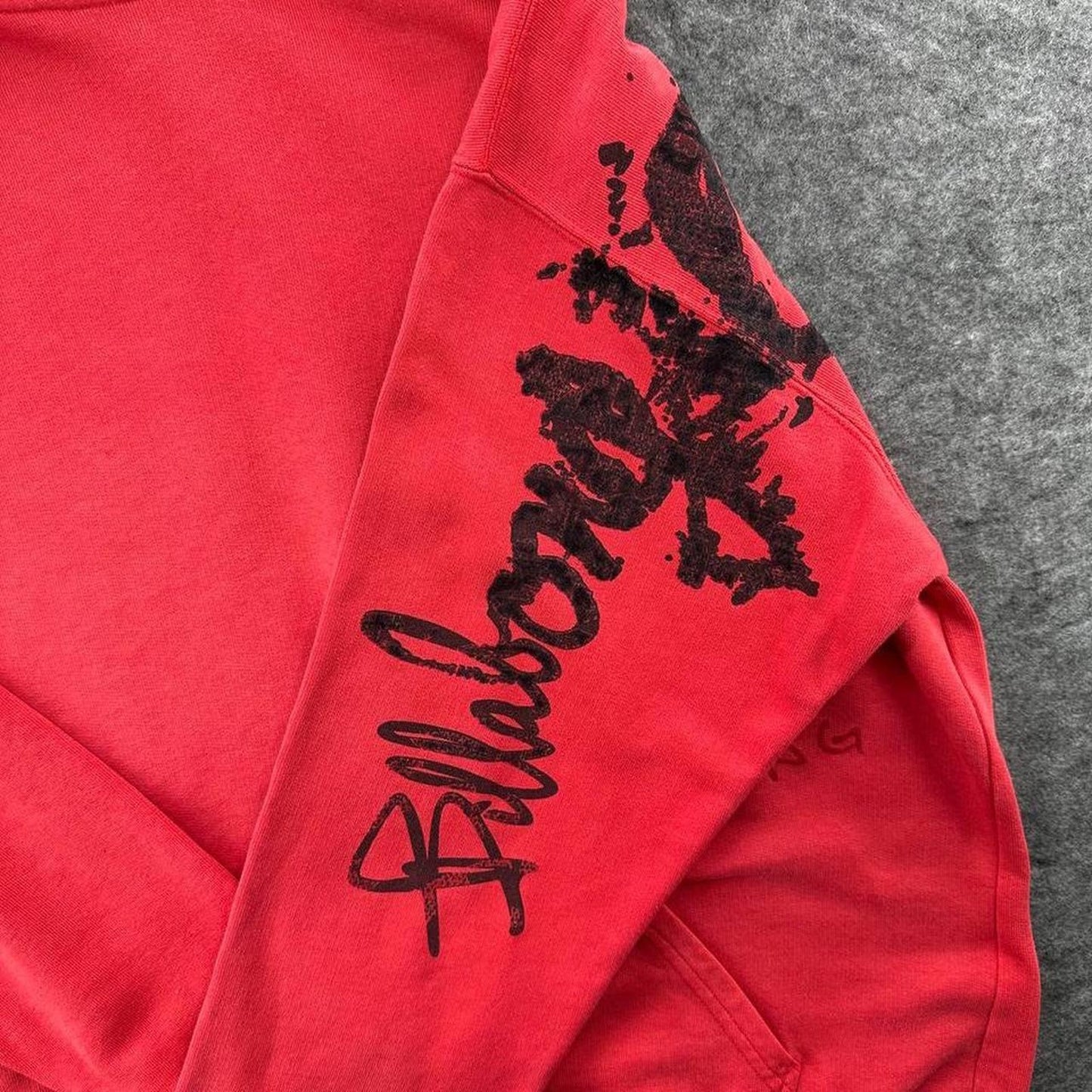 Billabong red hoodie with black