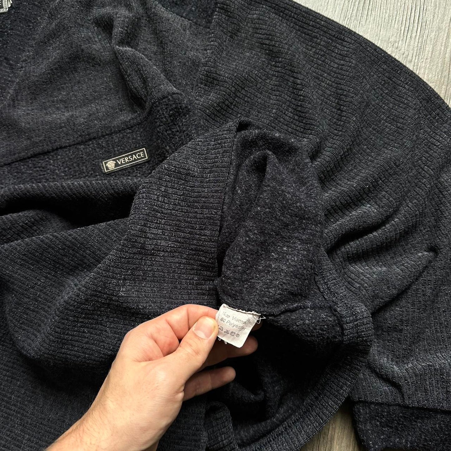 Y2k Japanese style Versace v neck XL jumper