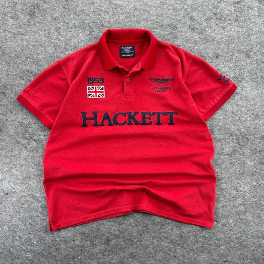 Hackett x Aston Martin Racing Red Polo