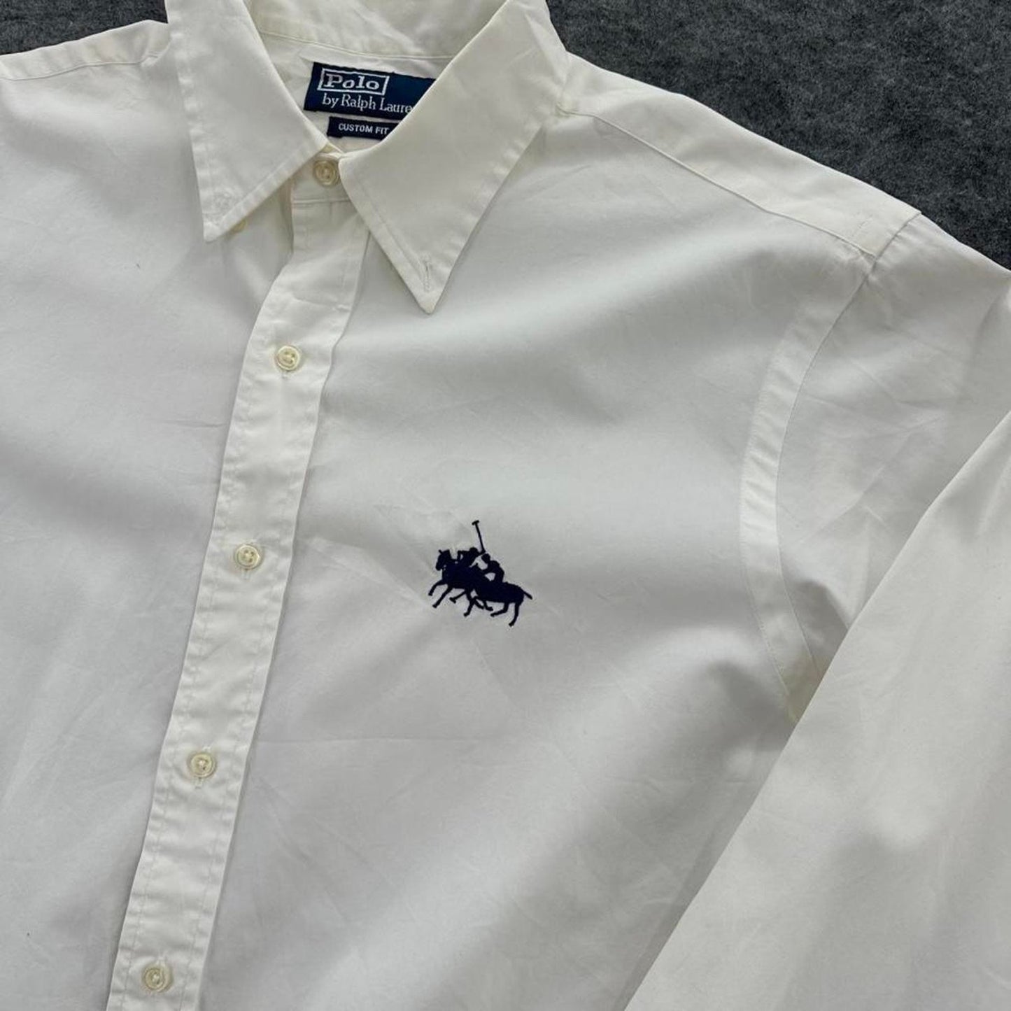 White ralph lauren button up