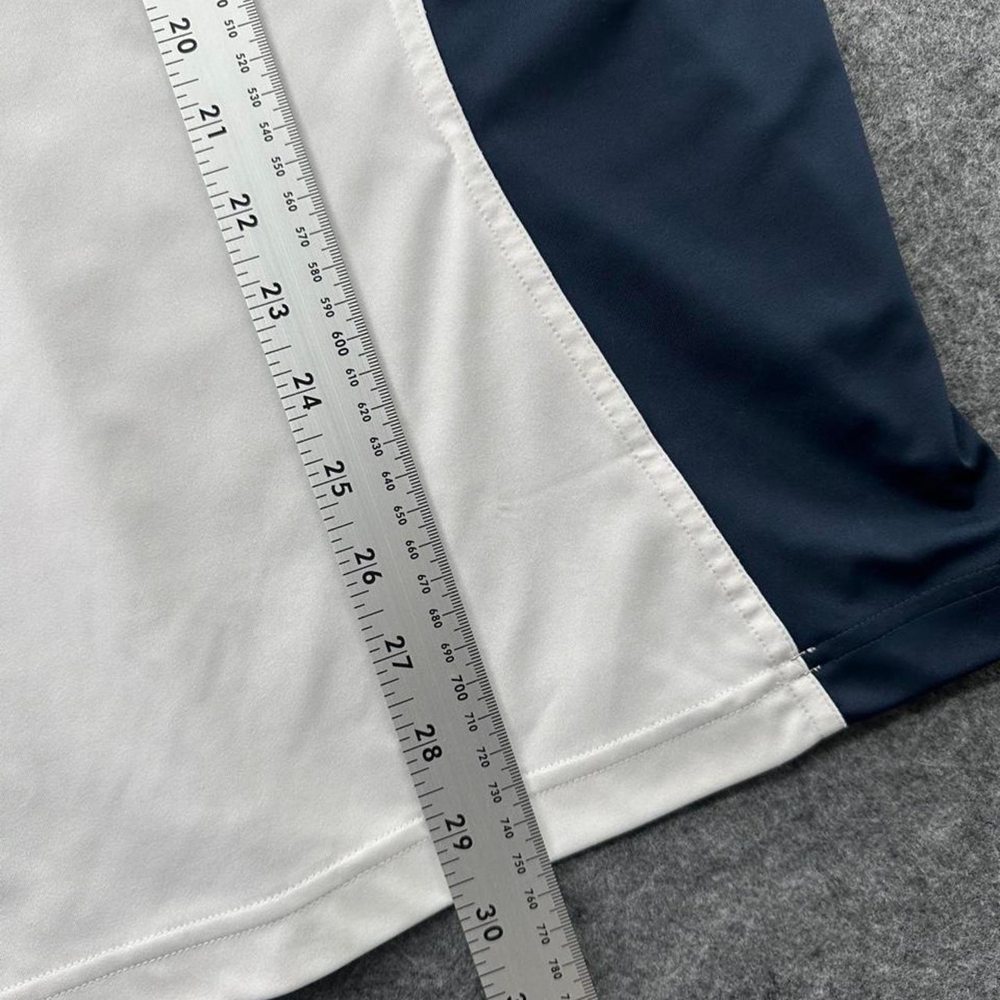 Adidas white and navy blue