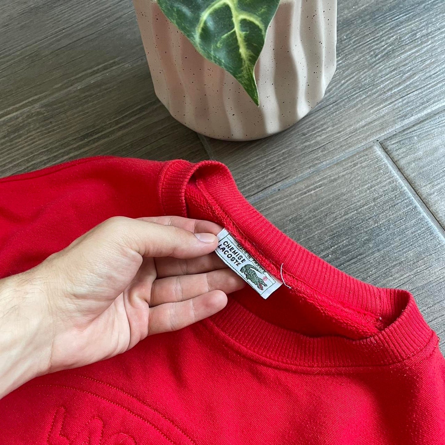 Lacoste big logo baggy vintage 90s sweatshirt