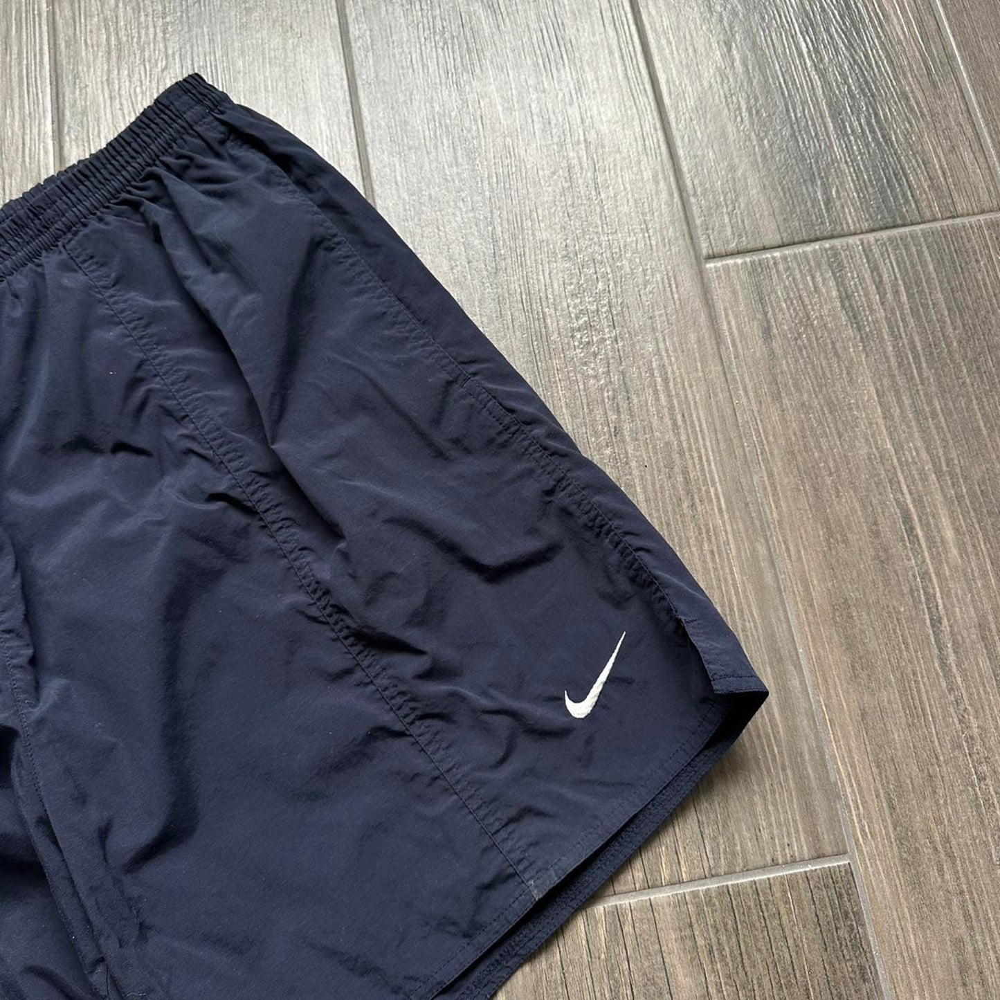 Nike navy blue running shorts