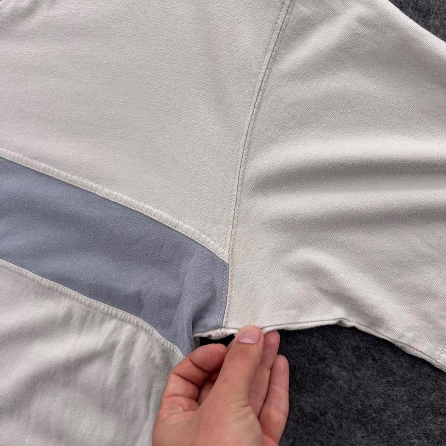 Adidas white and blue striped