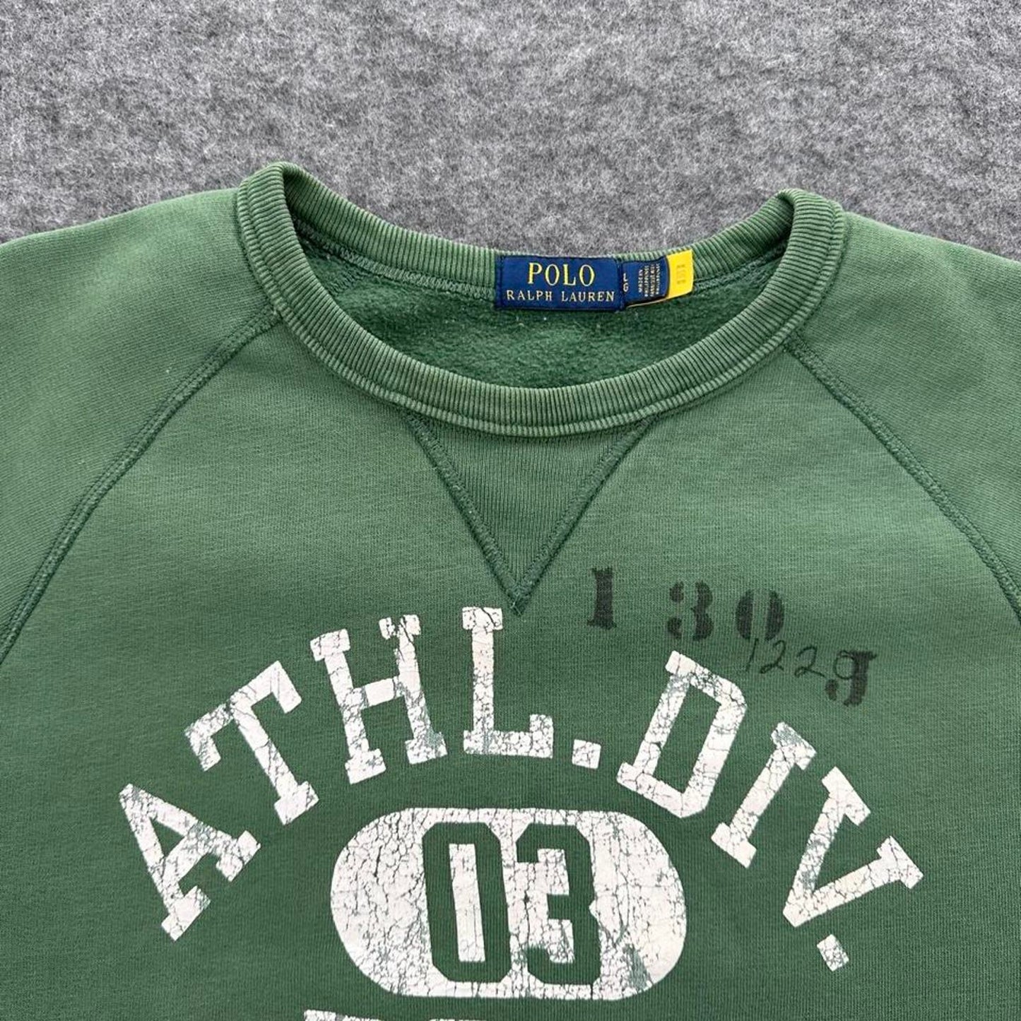 Ralph lauren green crewneck sweatshirt