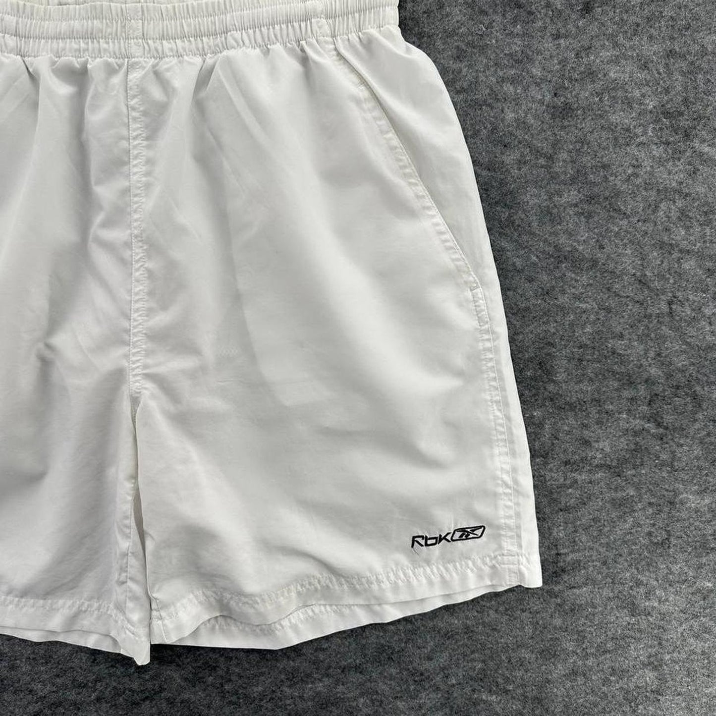 Y2k reebok white shorts