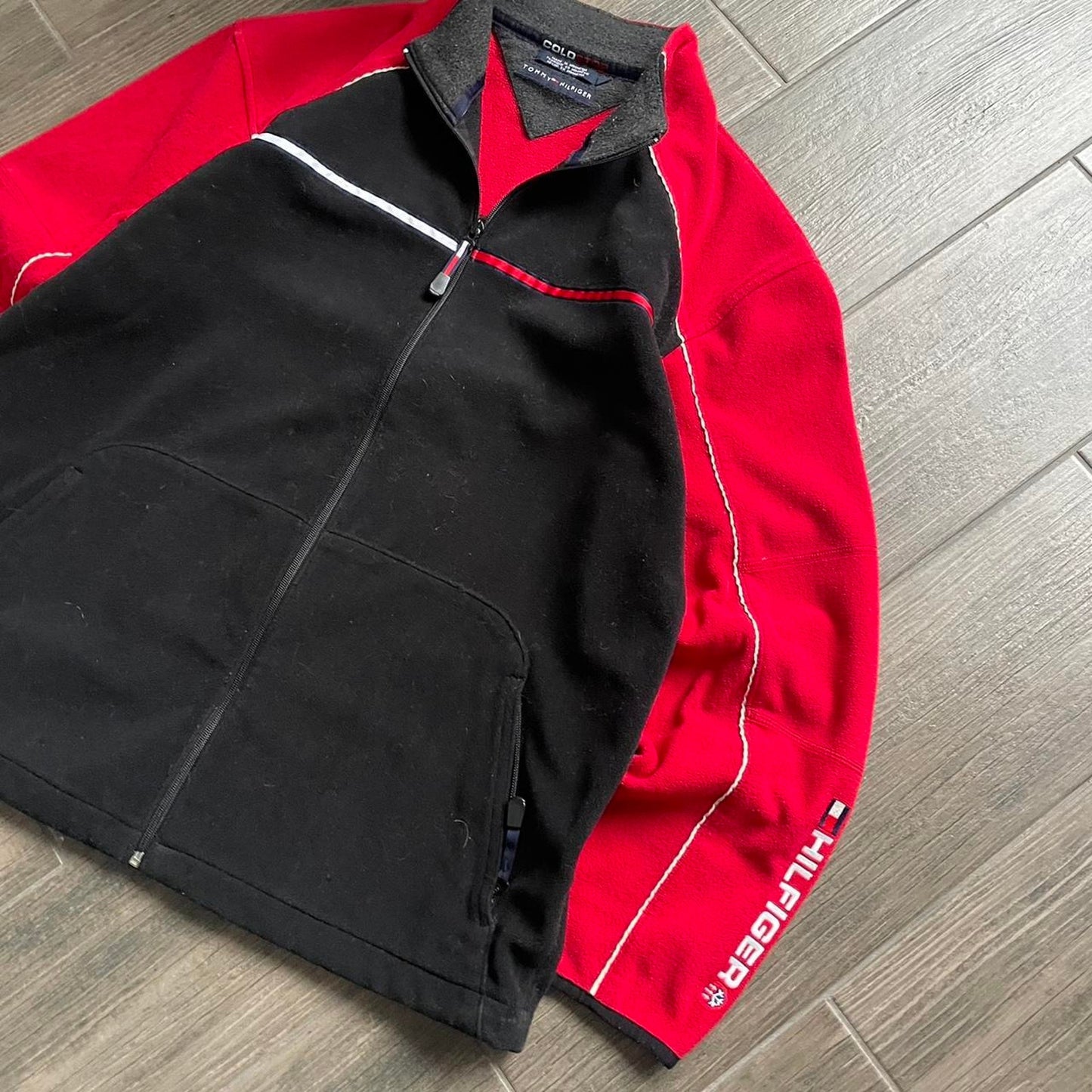 Tommy Hilfiger fleece zip gorpcore y2k jumper