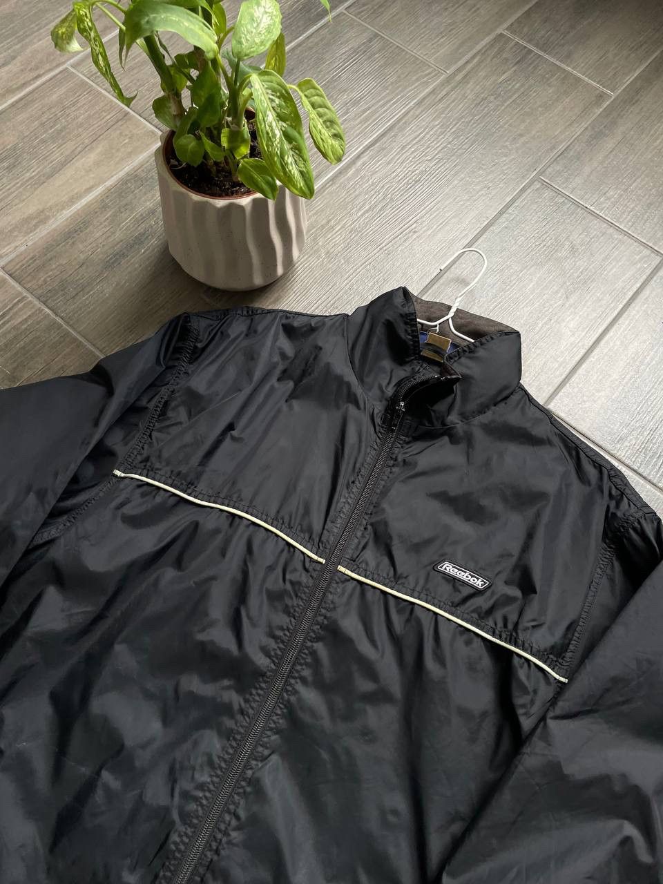 Reebok black y2k light archive jacket