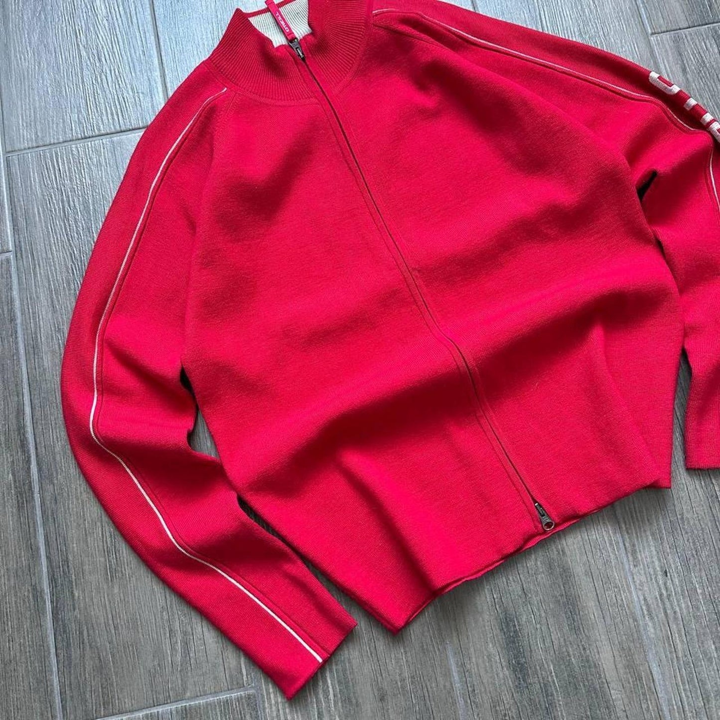 Oneill y2k surf-wear knitted zip jumper