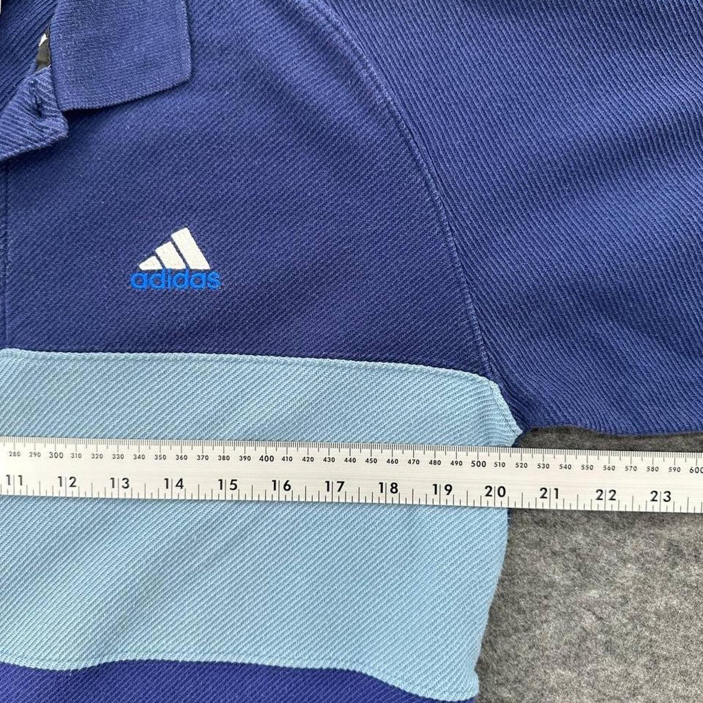 Adidas blue and light blue
