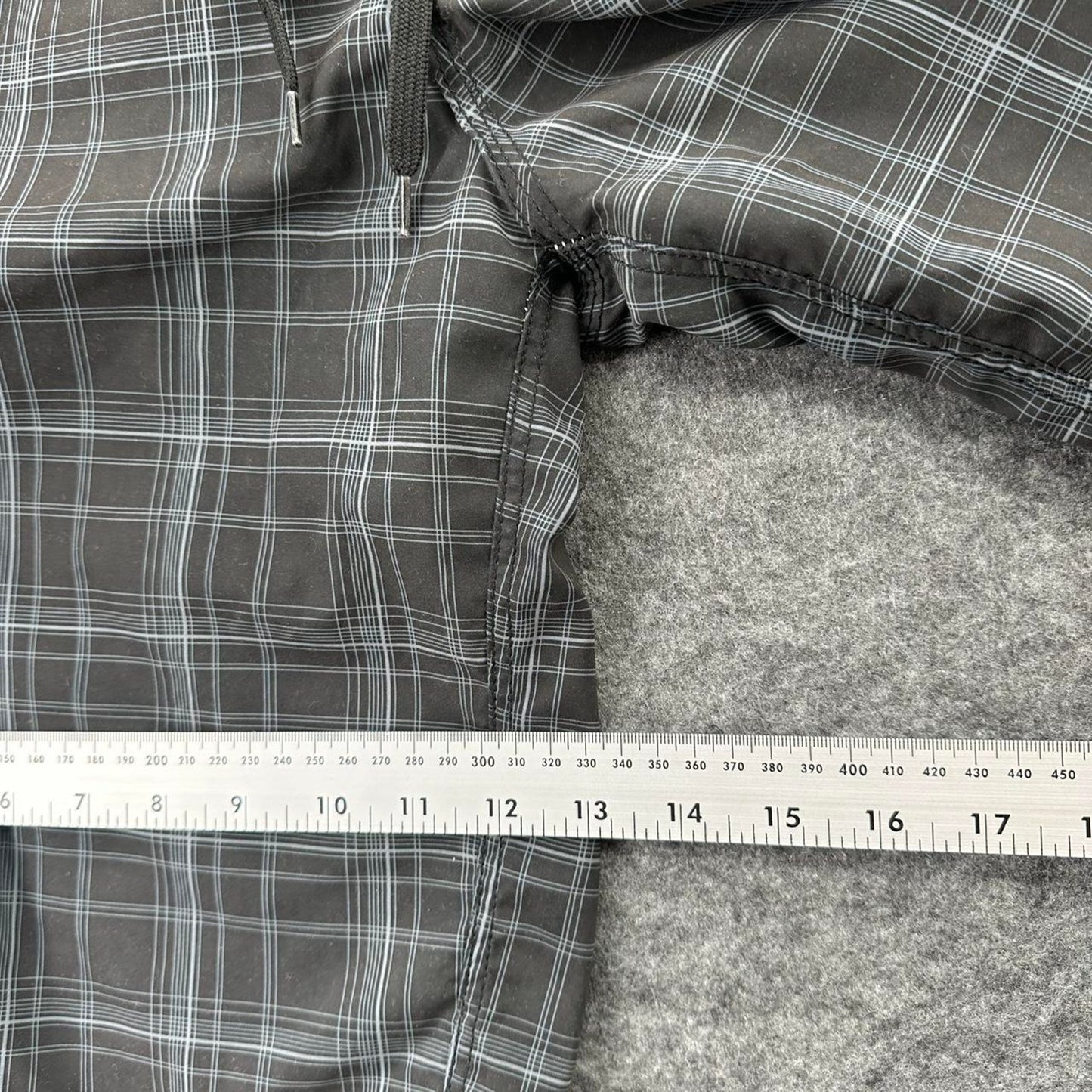 Billabong grey plaid board shorts