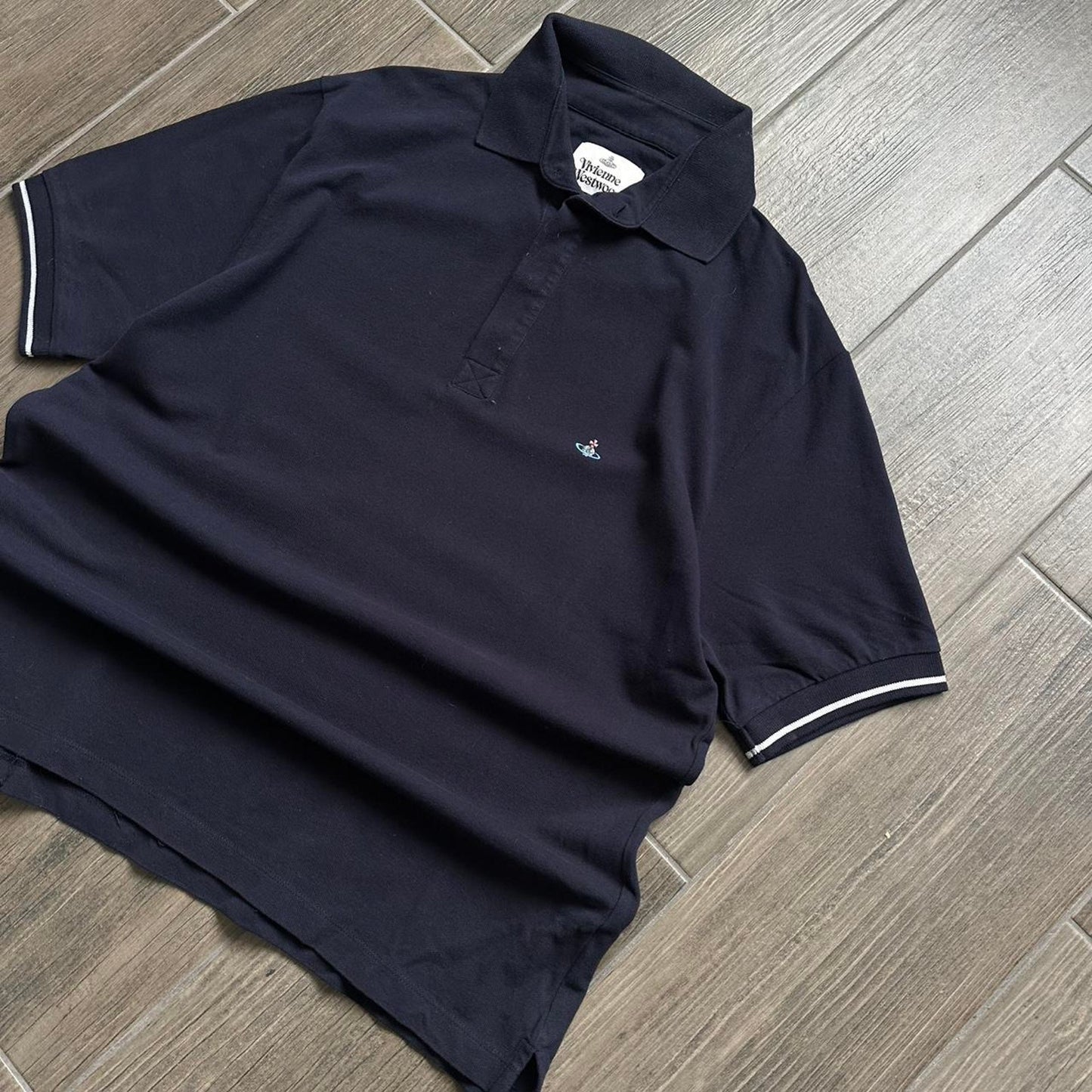 Vivienne westwood navy y2k polo