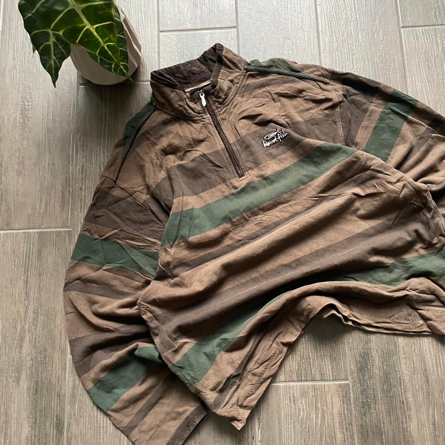 Weird Fish Y2K knitt baggy surf jumper XL