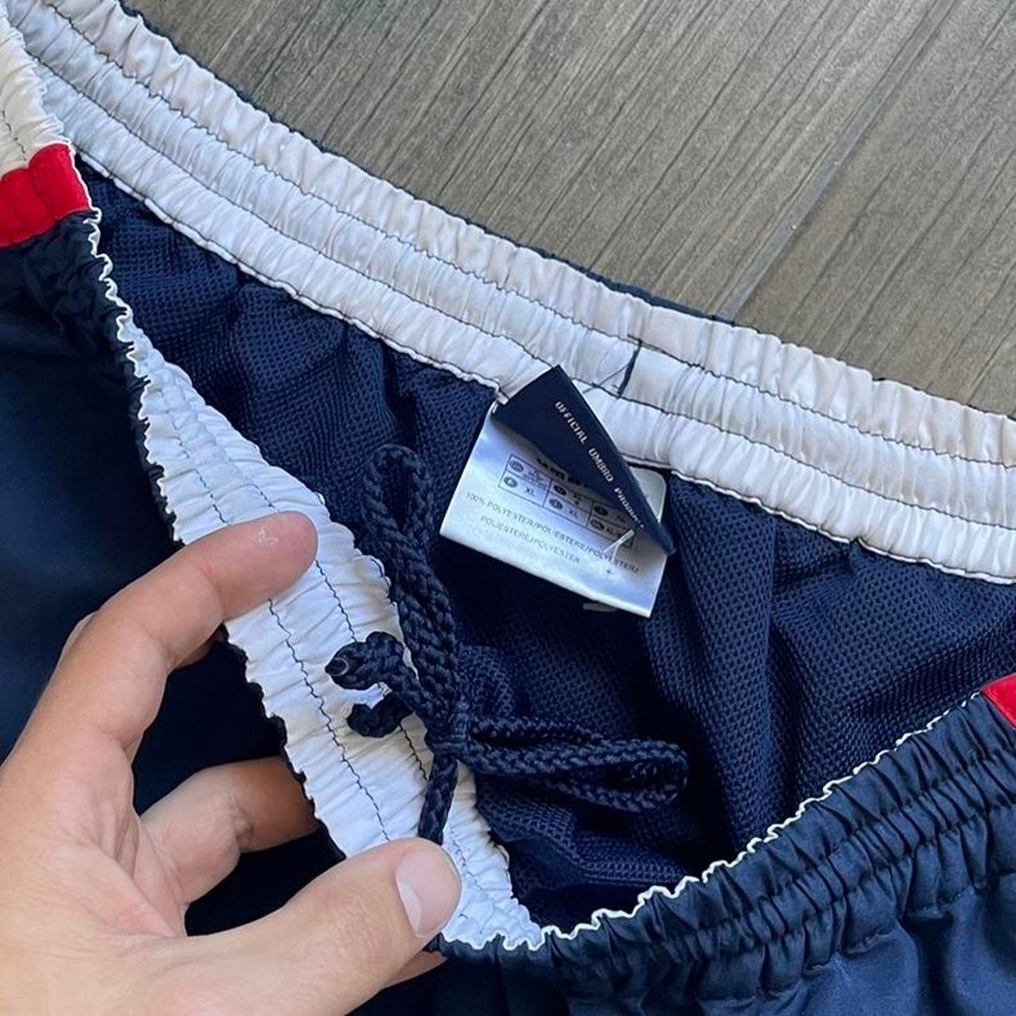 Umbro blue baggy y2k nylon shorts