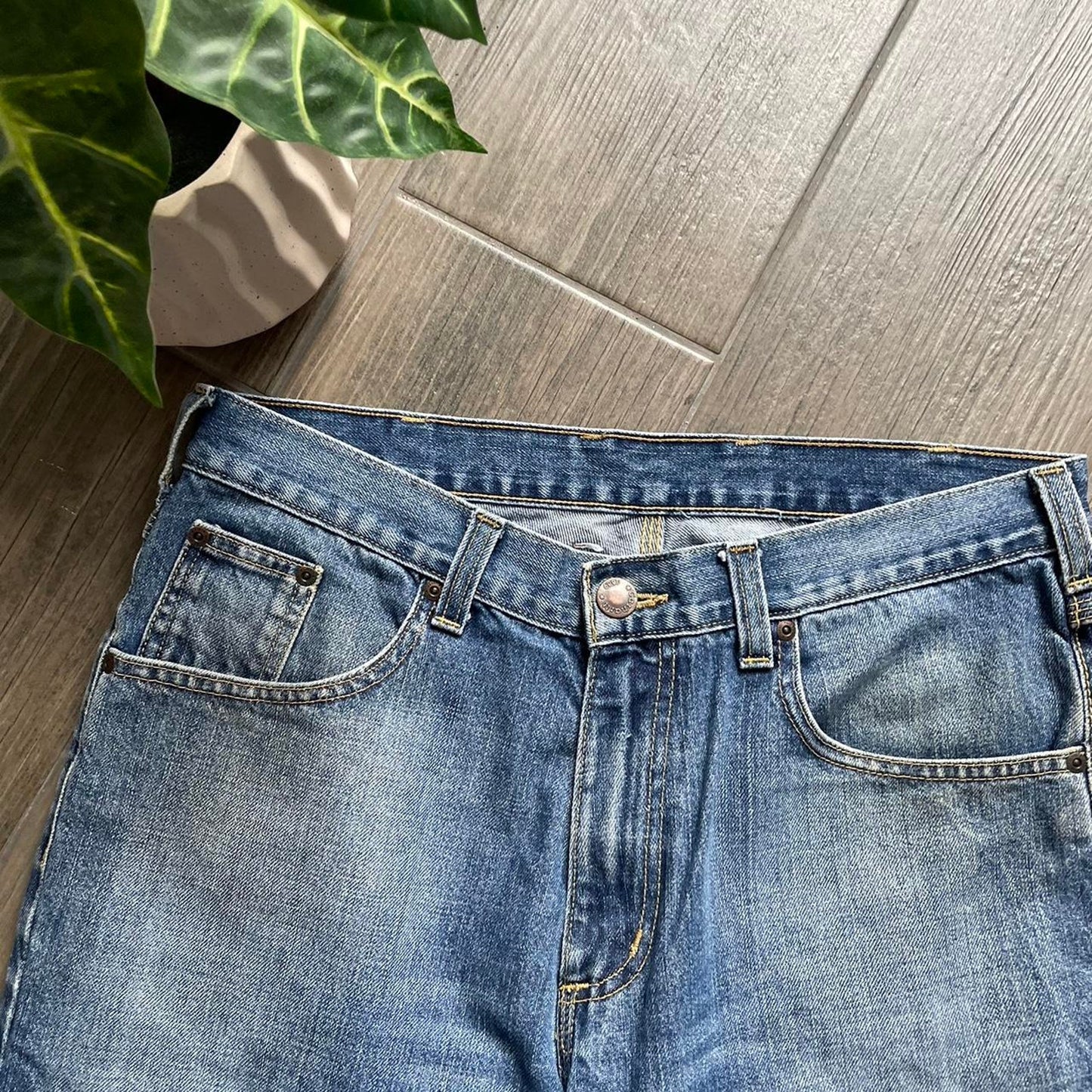 Carhartt distressed denim baggy jeans