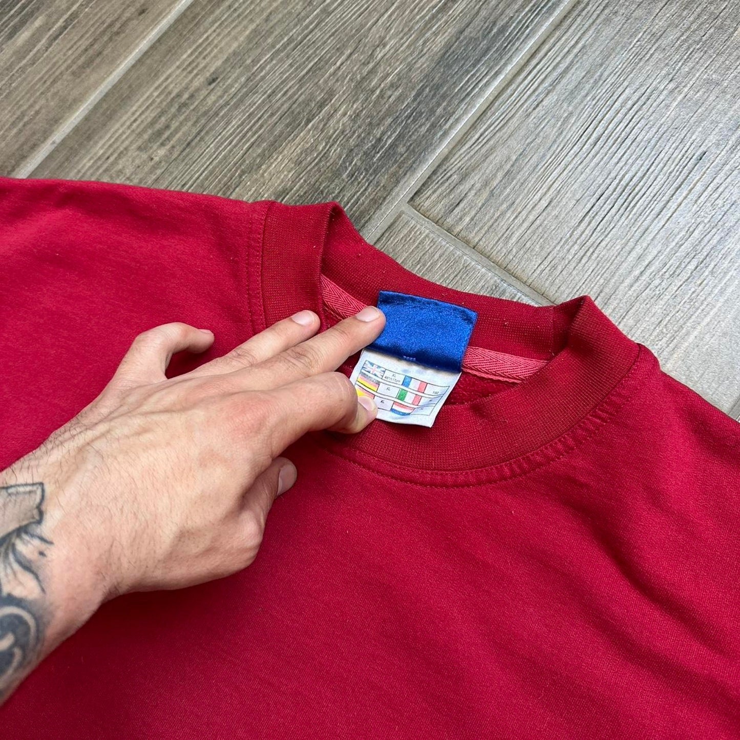 Umbro red crewneck sweatshirt