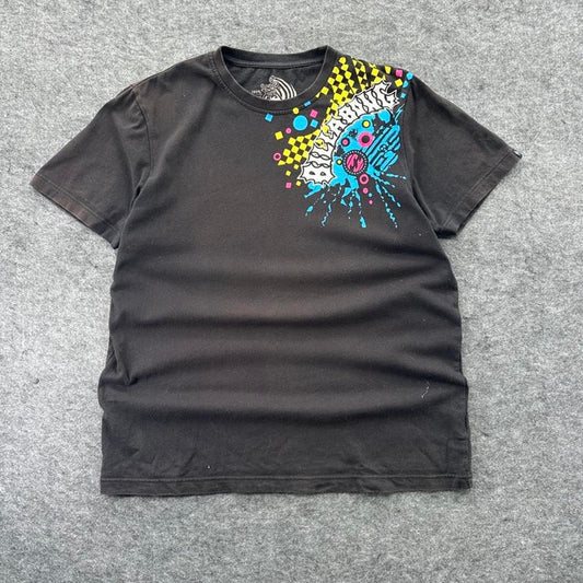 Black billabong graphic tee with