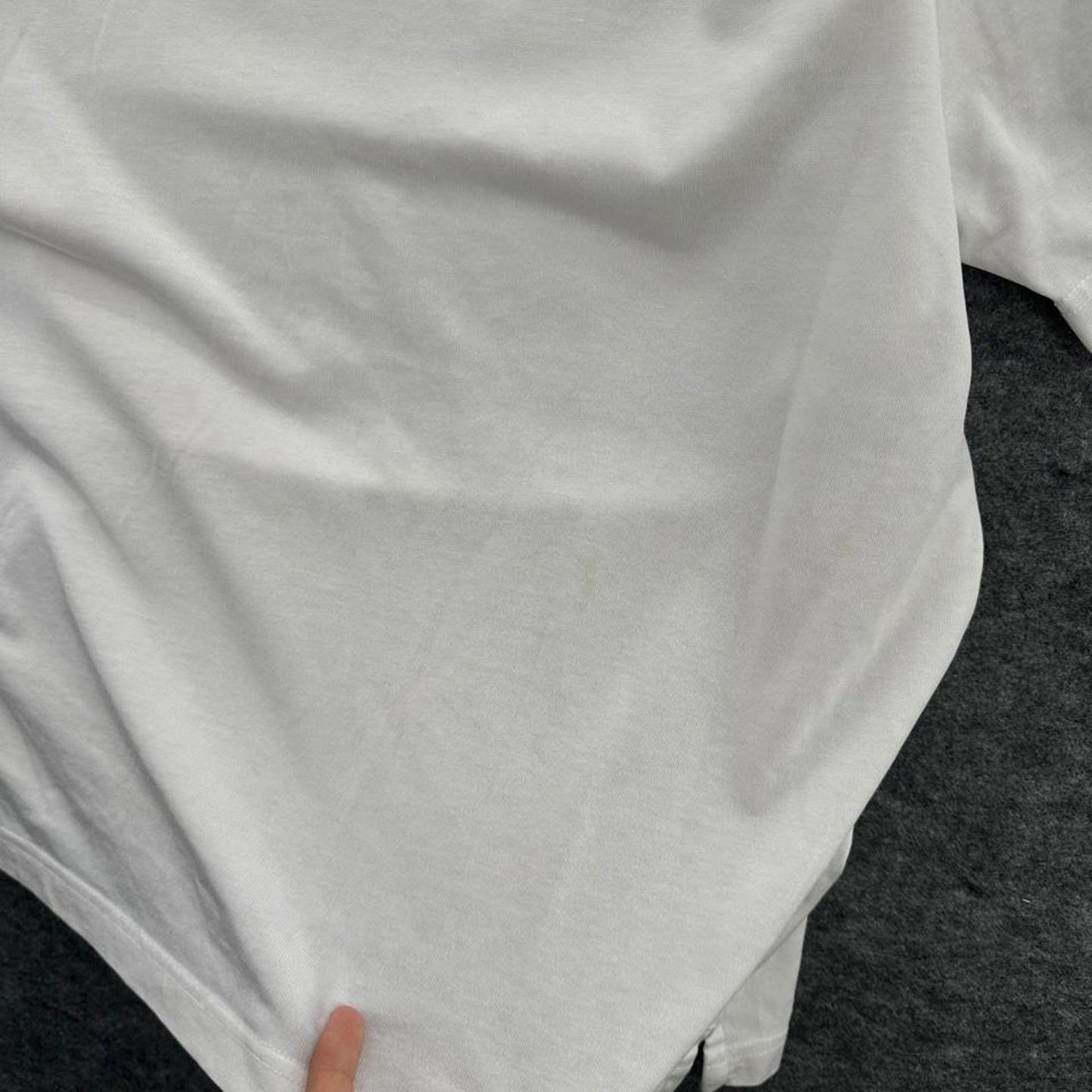 Adidas white t shirt with black