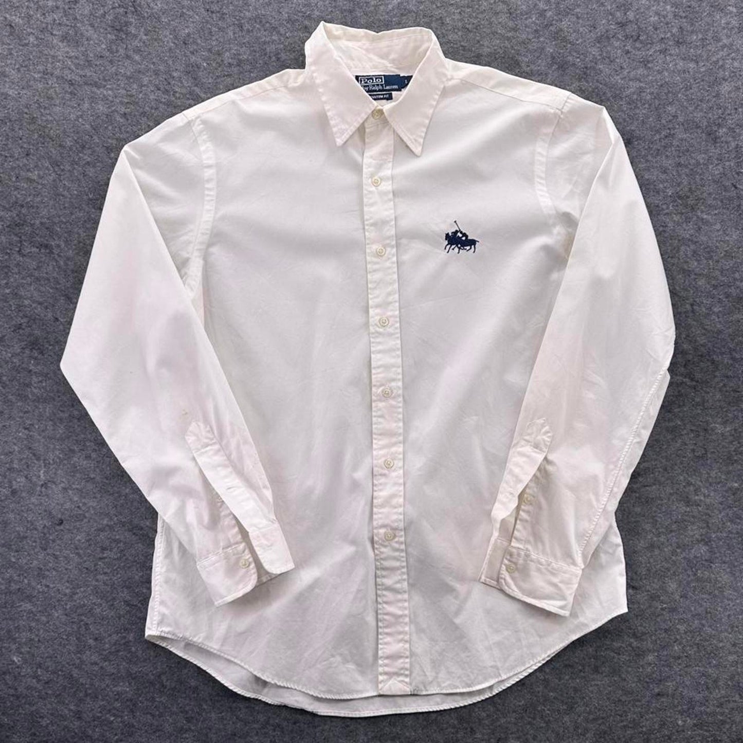 White ralph lauren button up