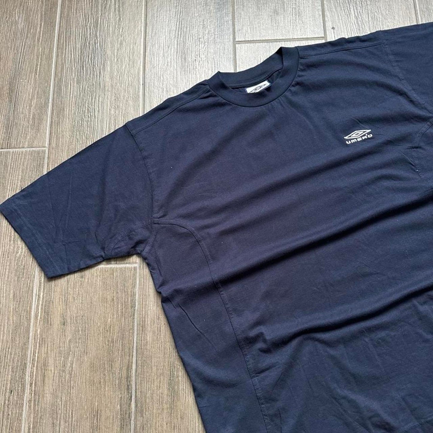 Navy blue Umbro t-shirt with embroidered logo