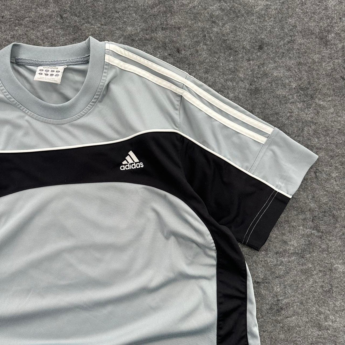 Adidas grey black striped
