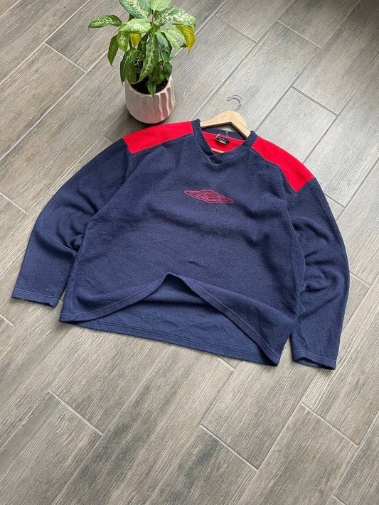 Umbro vintage big logo navy fleece sweatshirt