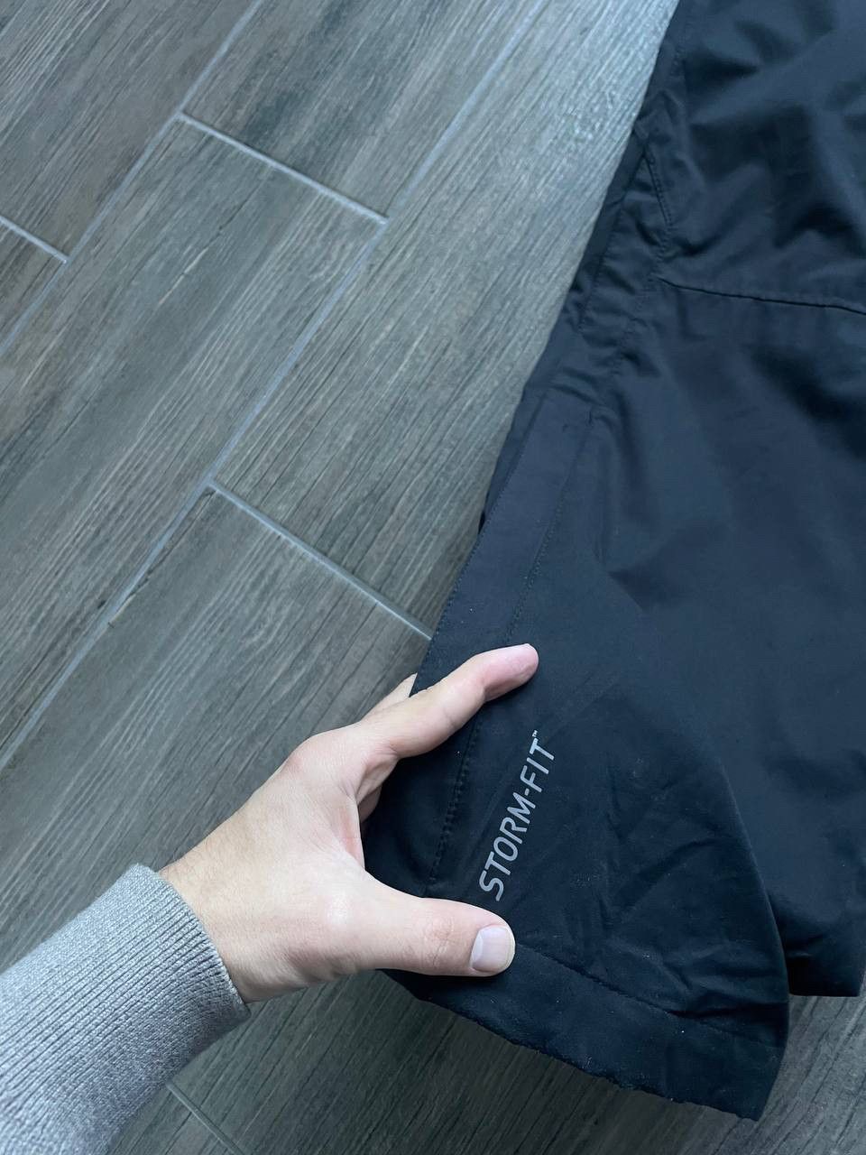 Nike black drill waterproof membrane y2k sweatpants