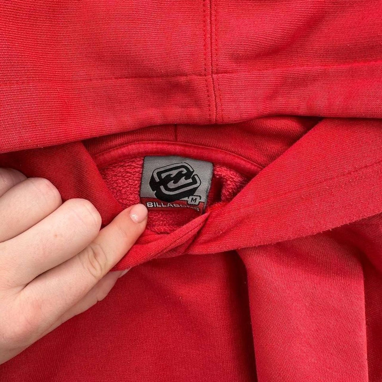 Billabong red hoodie with black