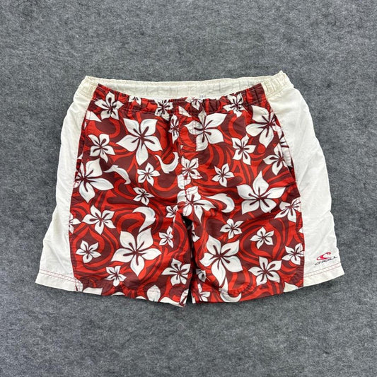 O'Neill Y2K Red & White Floral Board Shorts