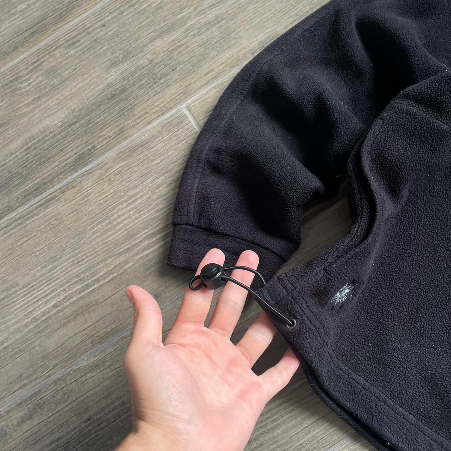 Salewa black fleece gorpcore oversized y2k M jumper