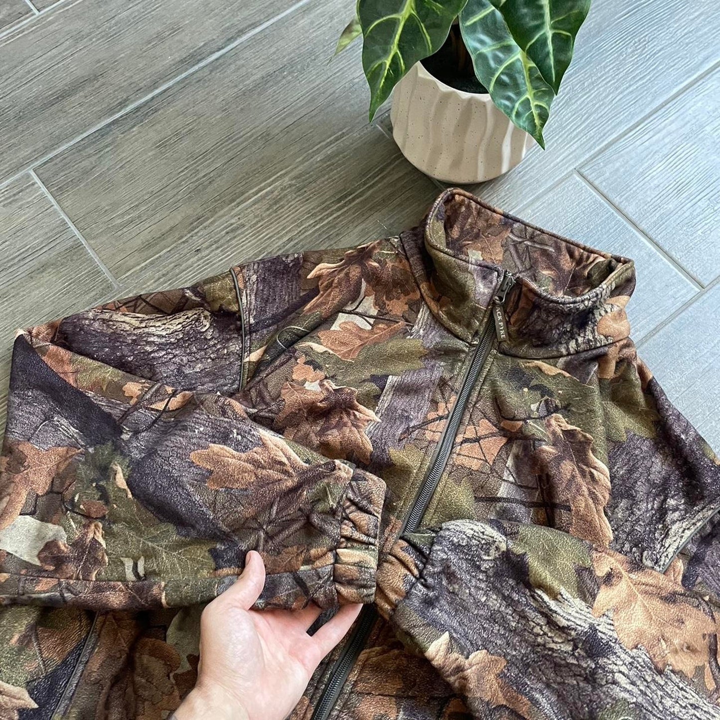 Vintage y2k camo military style jacket