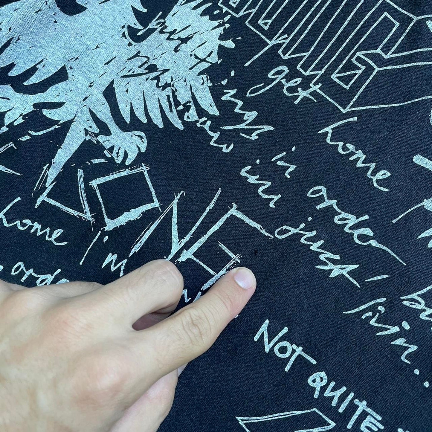 Billabong black baggy surf y2k tee