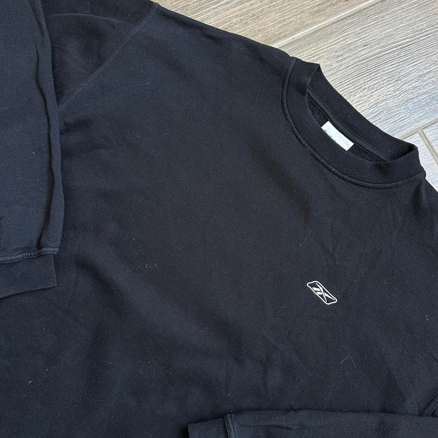 Reebok black y2k sweatshirt