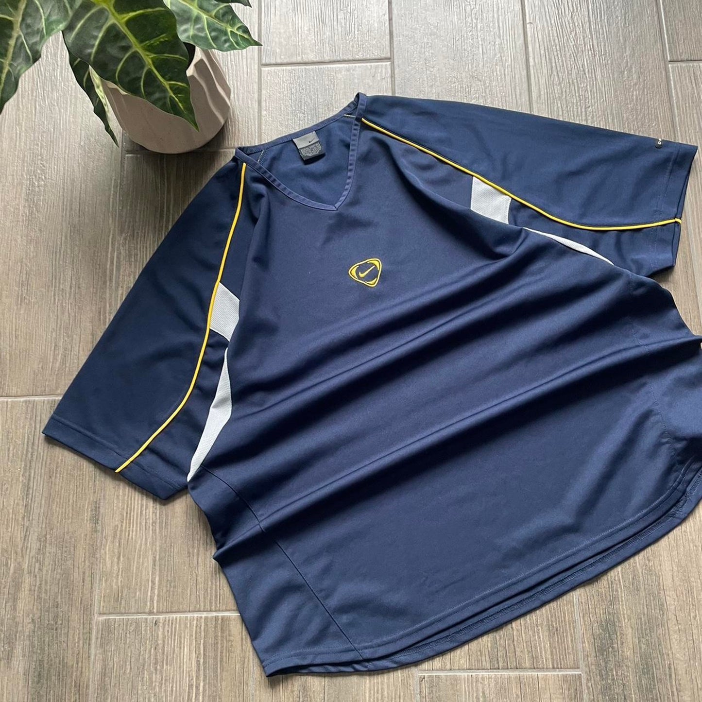 Nike navy jersey vintage baggy y2k streetwear XL tee