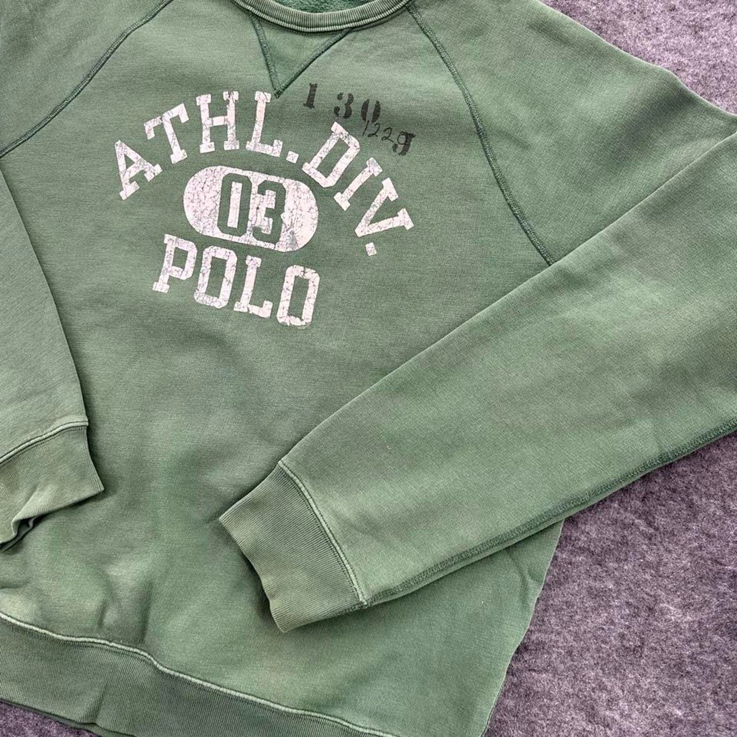 Ralph lauren green crewneck sweatshirt