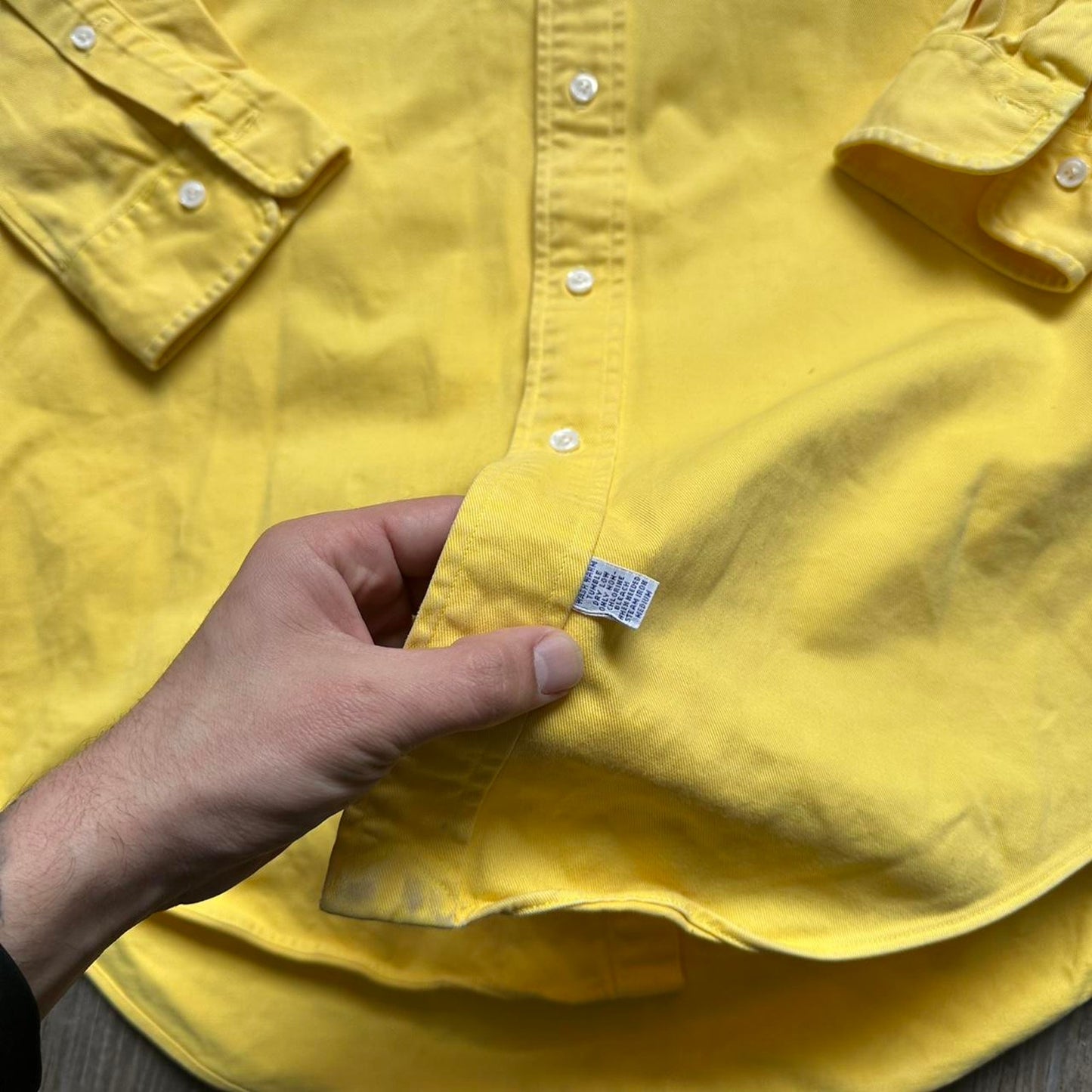 Polo ralph lauren yellow button