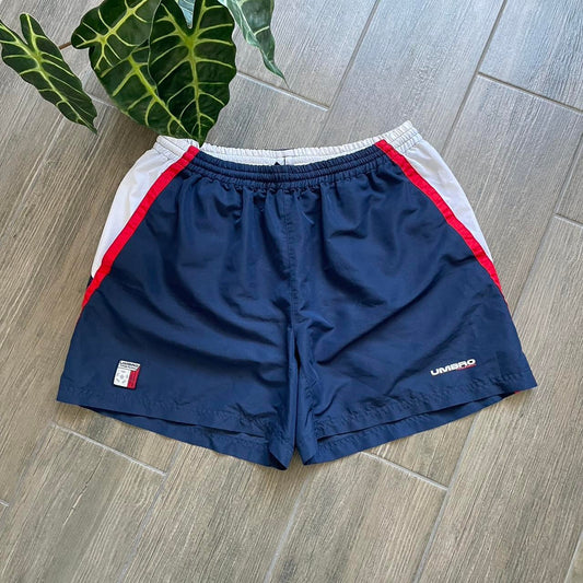 Umbro blue baggy y2k nylon shorts