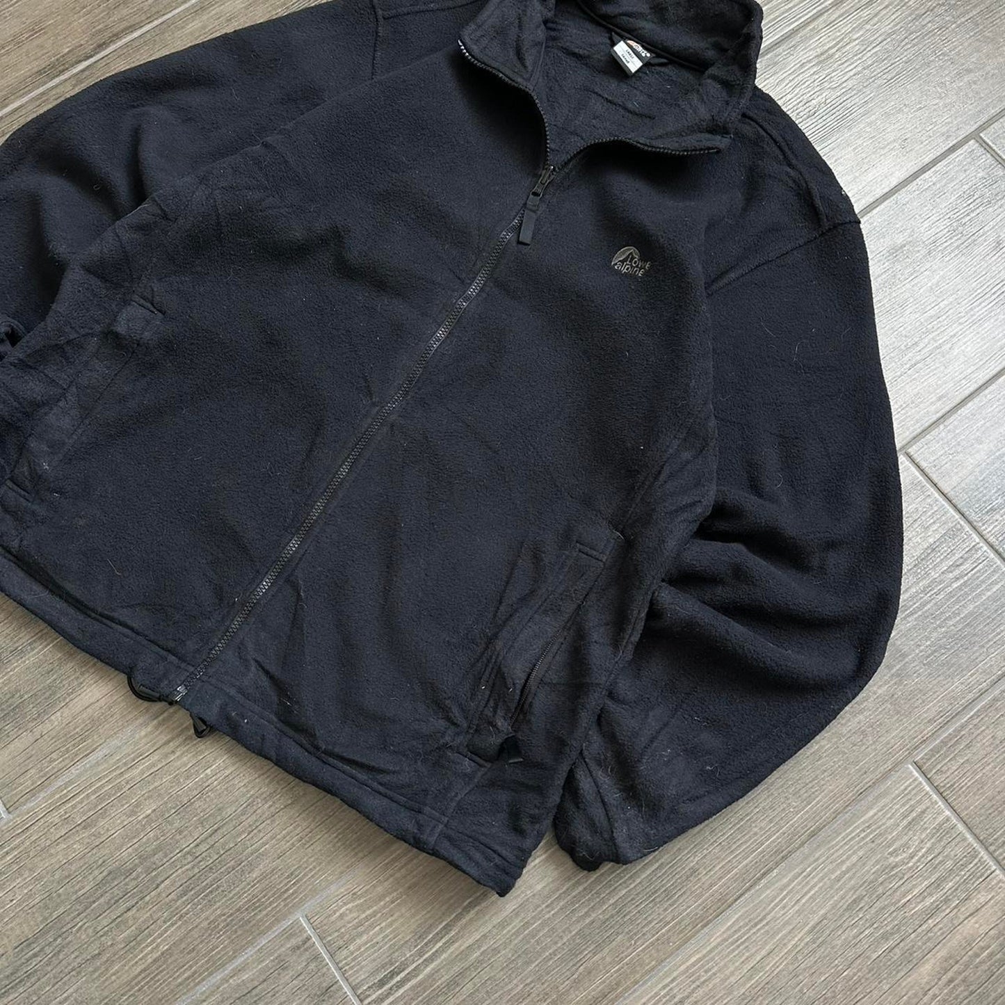 Lowe Alpine y2k black fleece jumper