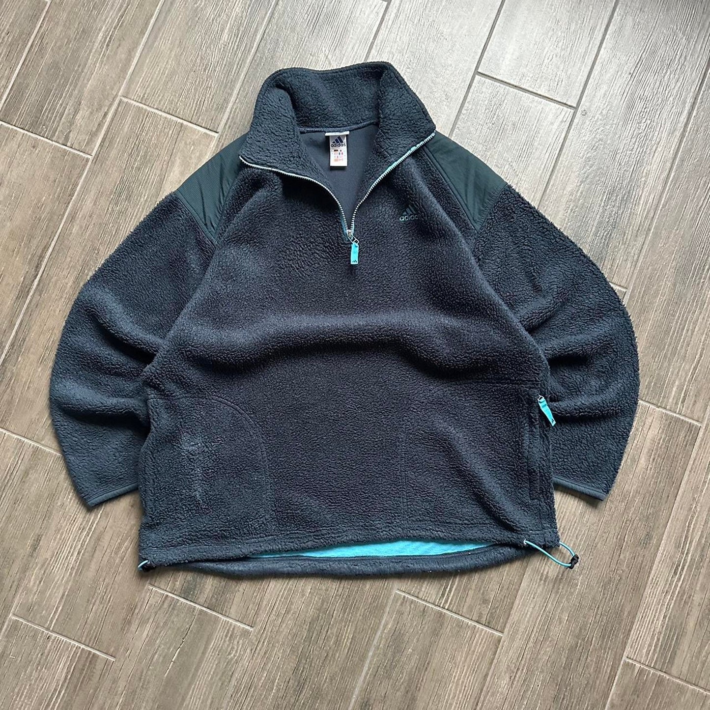 Adidas teddy fleece boxy fit y2k L jumper