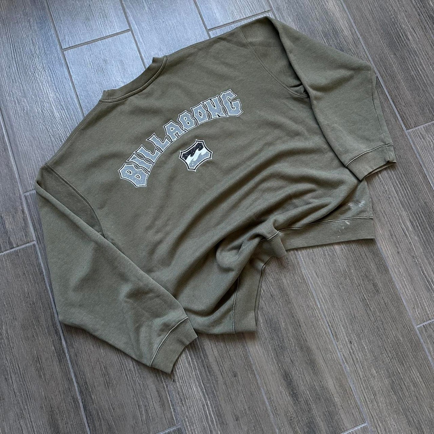 Billabong khaki vintage surf sweatshirt