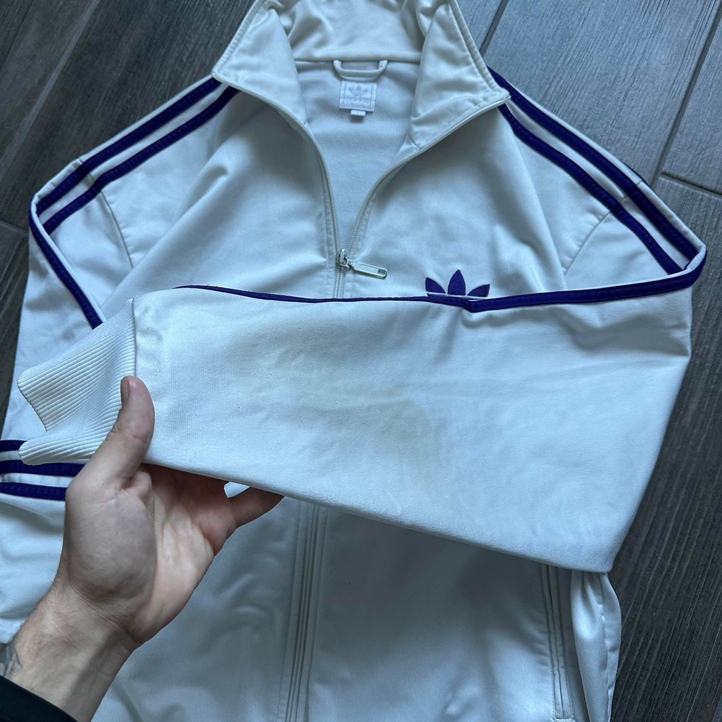 Adidas track top boxy fit y2k L jacket