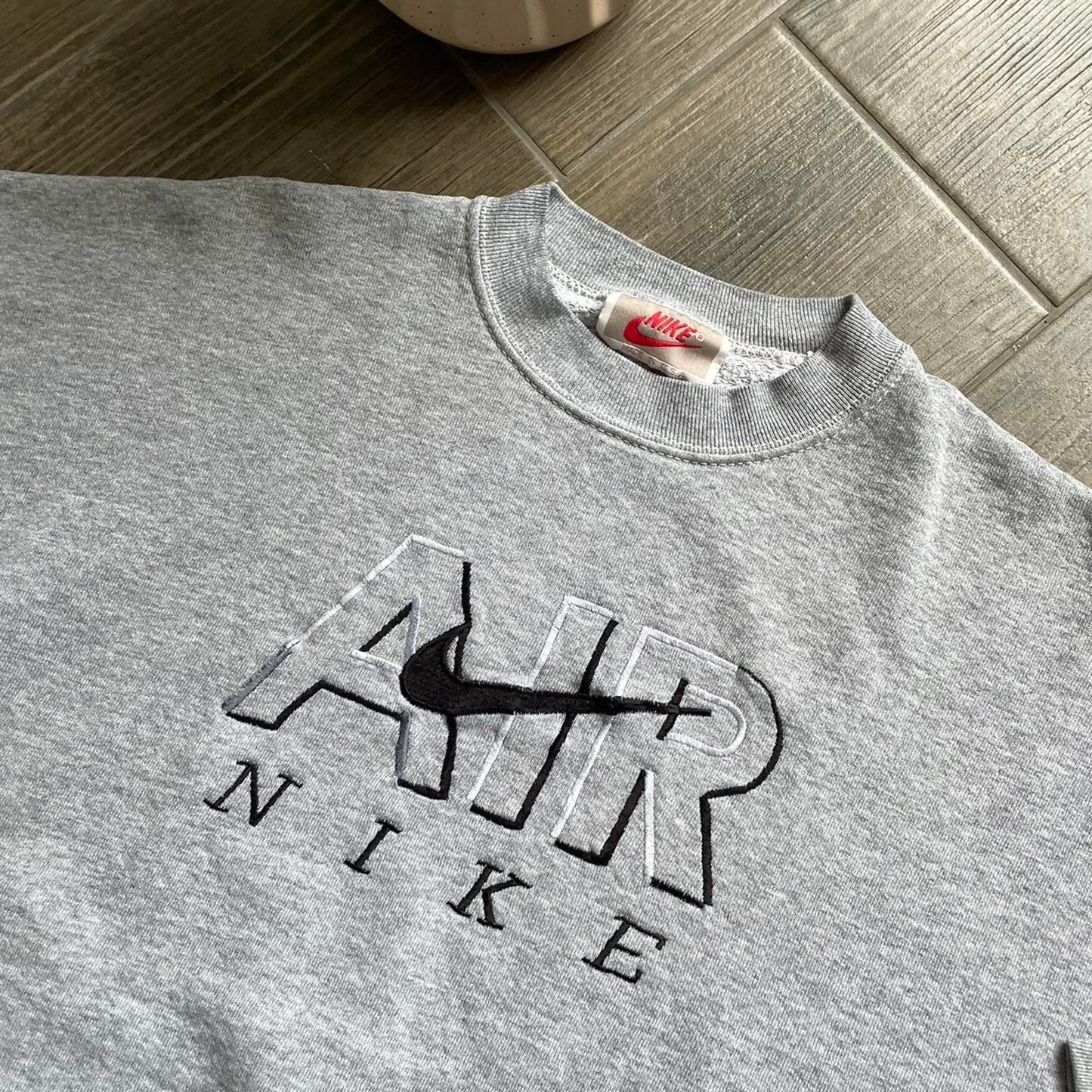 Nike grey made in usa 90s vintage Oversized L sweatshirt