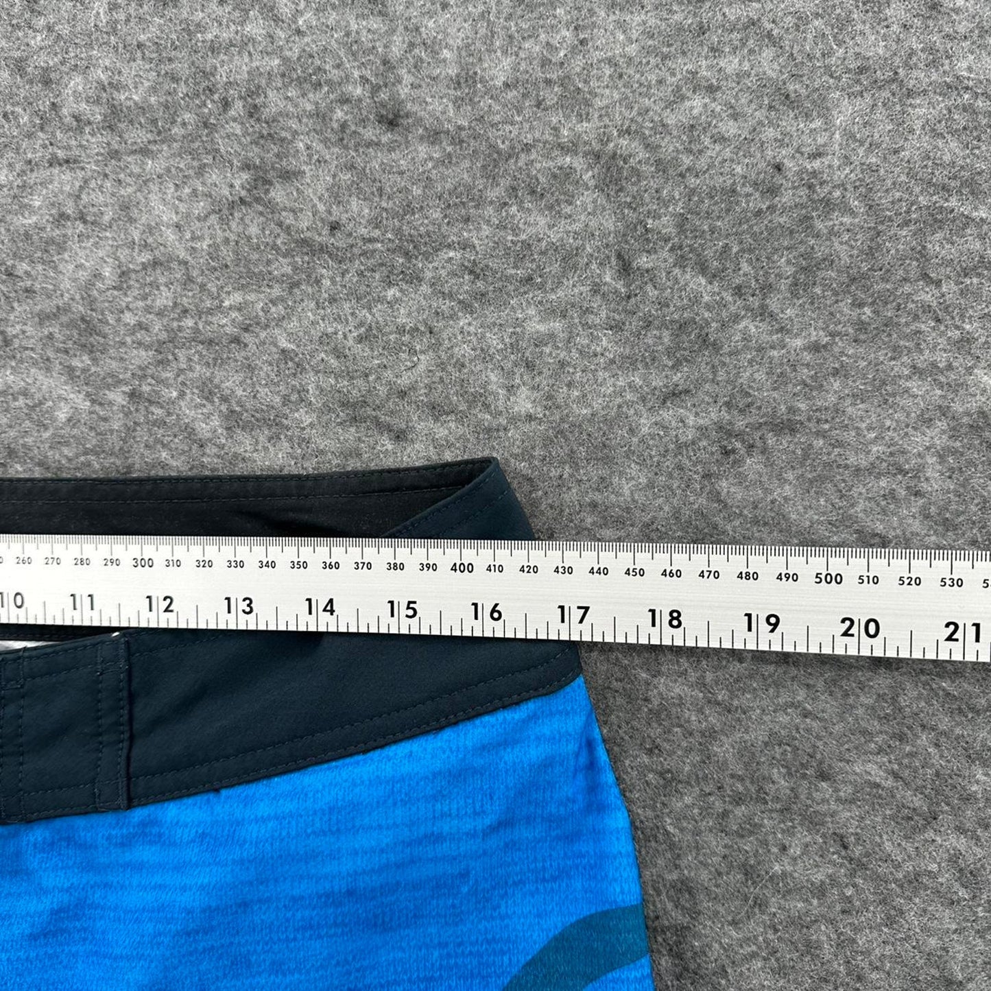 Quiksilver blue striped board shorts
