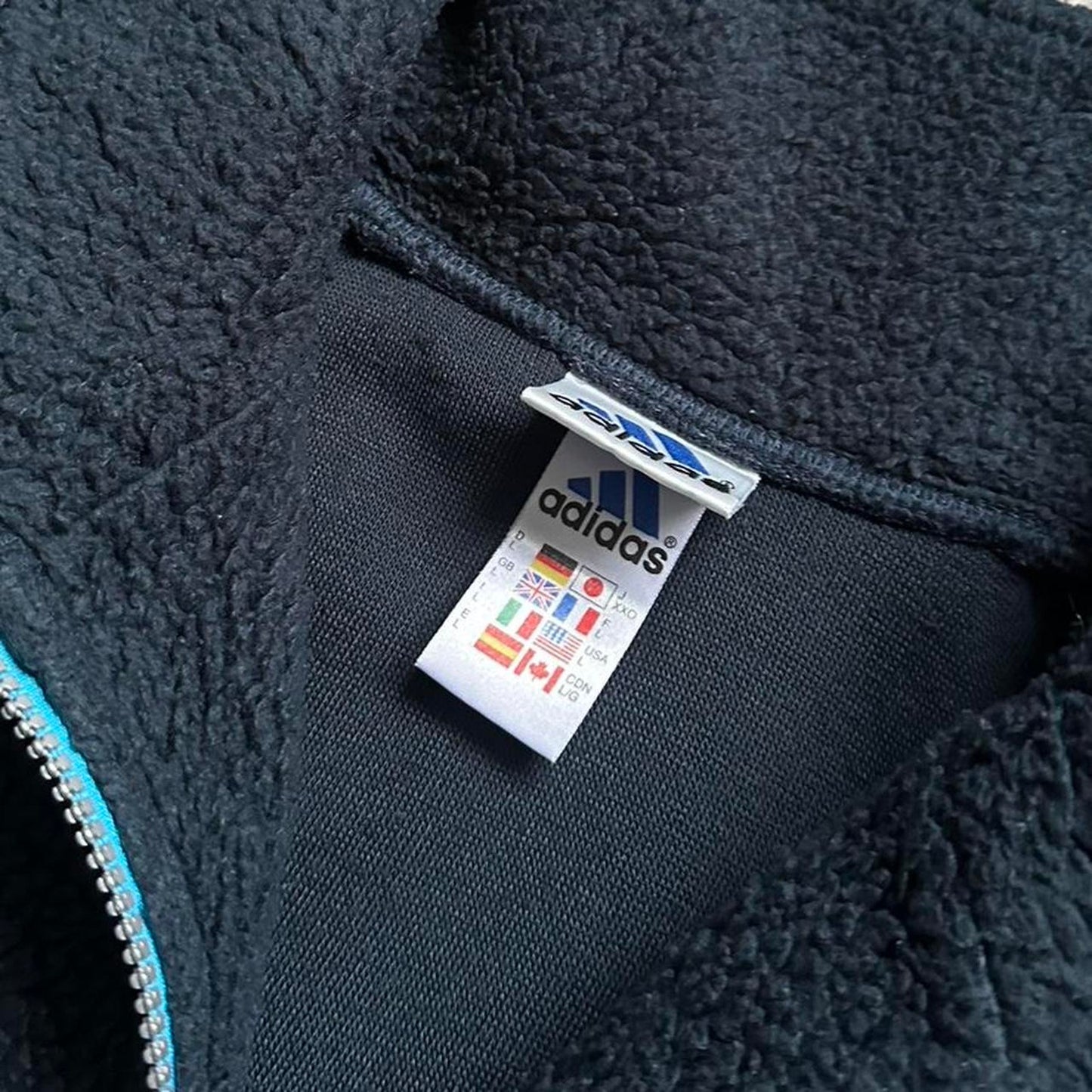 Adidas teddy fleece boxy fit y2k L jumper