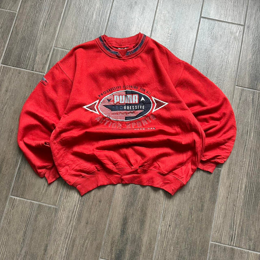 Puma red vintage sweatshirt